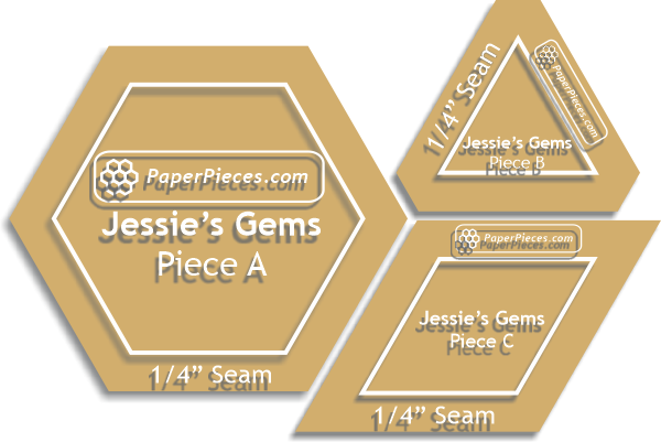Jessies Gems - 1/4" Acrylic Templates