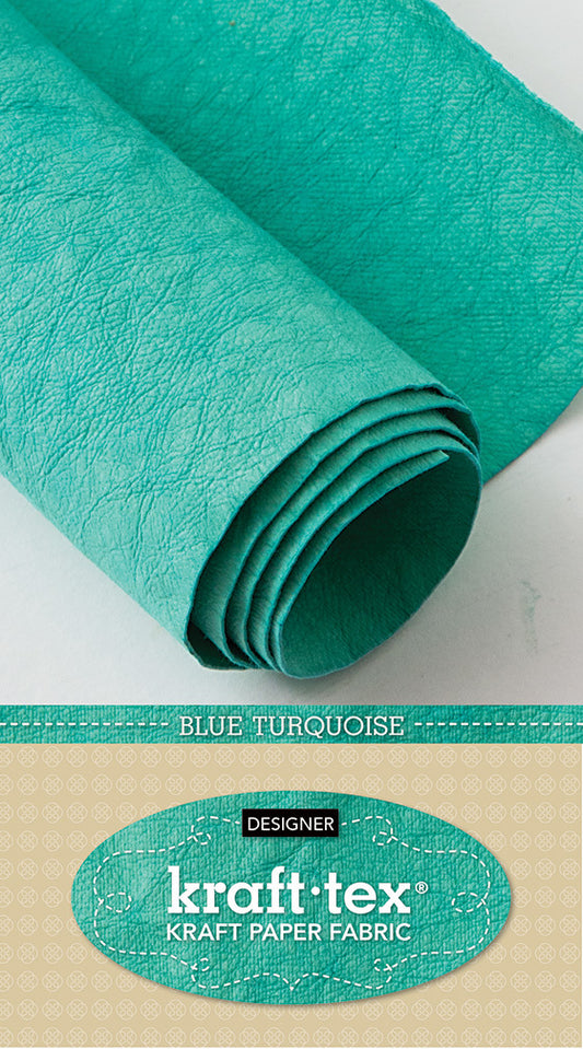 Kraft-Tex Designer Prewashed - Blue Turquoise - C&T