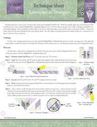Lemoynes as Triangles Technique Sheet - Studio 180 Design