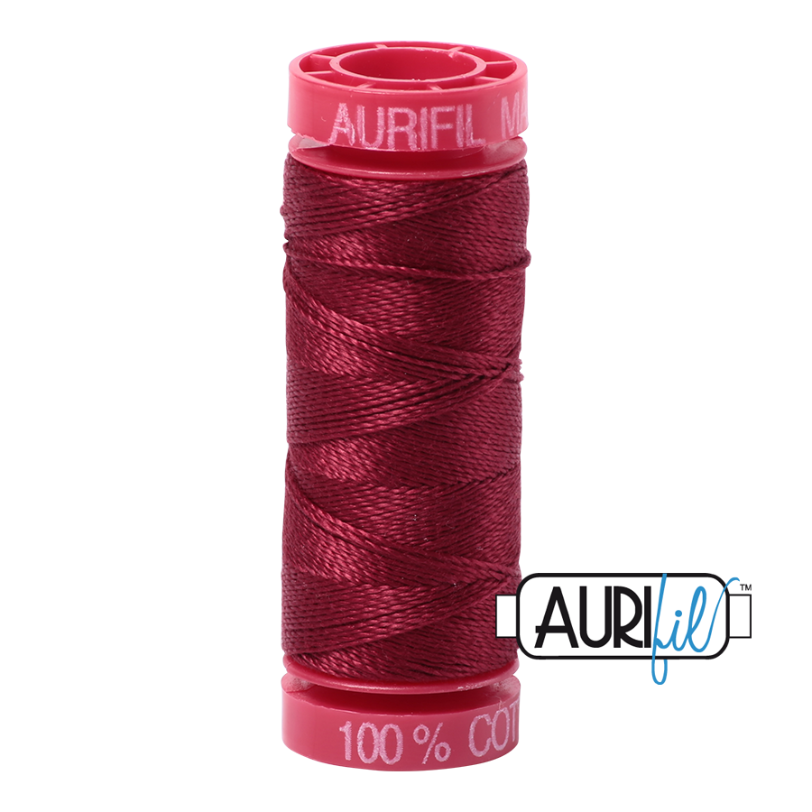 Mako 12 wt Cotton Small Spool 2460 Dark	Carmine	Red