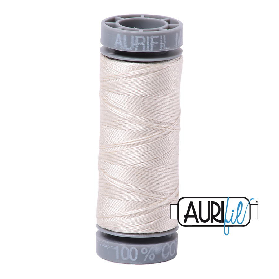 Mako 28wt Cotton Small Spool 2309 Silver	White