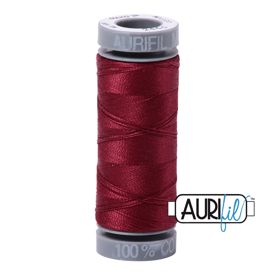 Mako 28wt Cotton Small Spool 2460 Dark	Carmine	Red