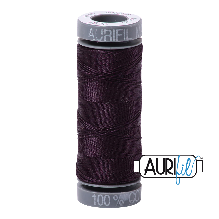 Mako 28wt Cotton Small Spool 2570 Aubergine
