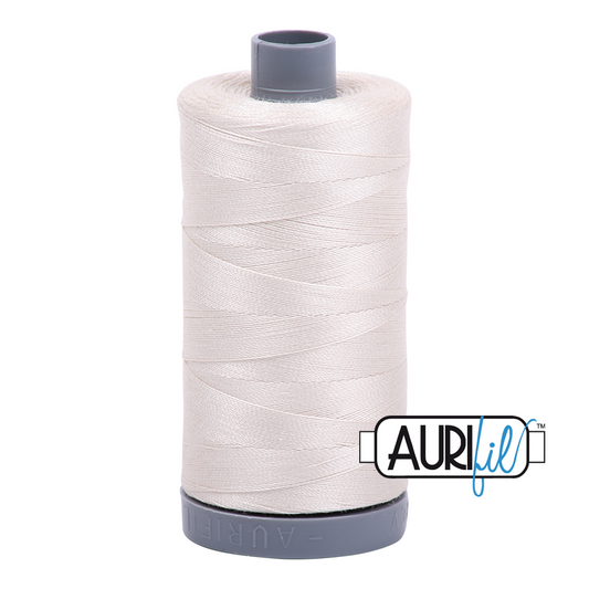 Mako 28 wt Cotton Large Spool 2309 Silver	White