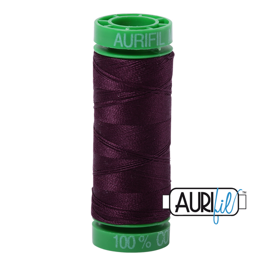 Mako 40 wt cotton 1240 Very	Dark	Eggplant