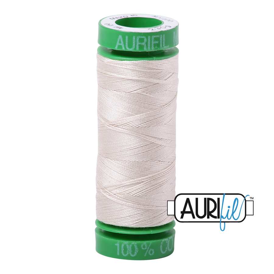 Mako 40 wt cotton 2309 Silver	White
