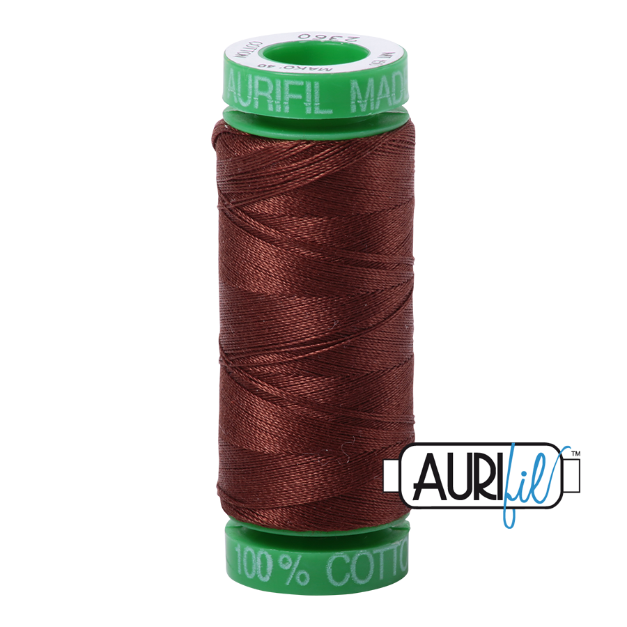 Mako 40 wt cotton 2360 Chocolate