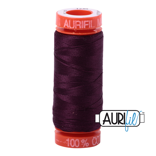 Mako 50 wt cotton 1240 Very Dark Eggplant
