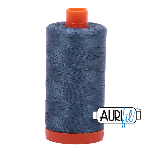 Mako 50 wt Cotton 1310 Medium	Blue	Grey
