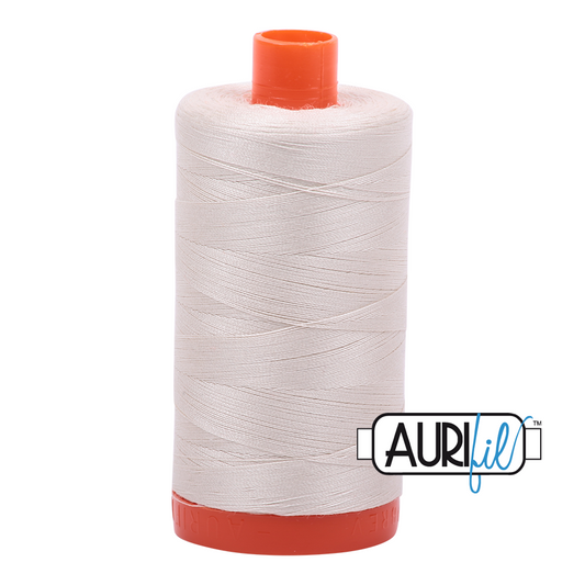 Mako 50 wt Cotton 2309 Silver	White