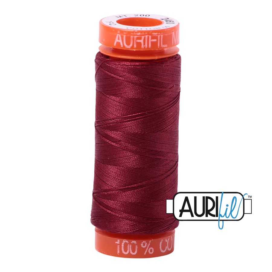 Mako 50 wt cotton 2460 Dark Carmine Red