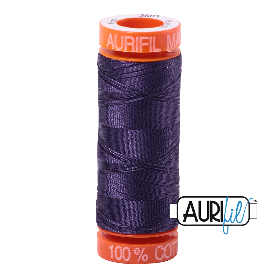Mako 50 wt cotton 2581 Dark Dusty Grape