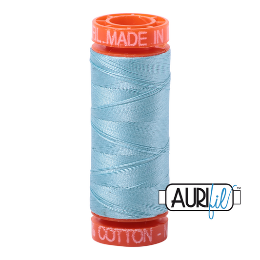 Mako 50 wt cotton 2805 Light Grey Turquoise