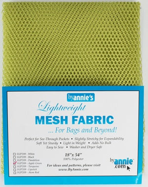 Mesh Fabric 18 x 54" - Apple Green