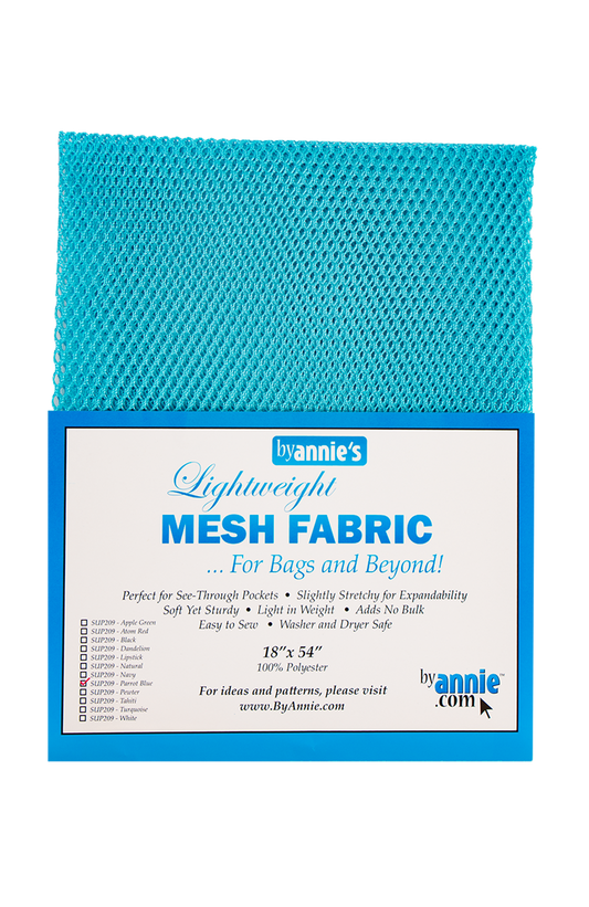 Mesh Fabric 18 x 54" - Parrot Blue