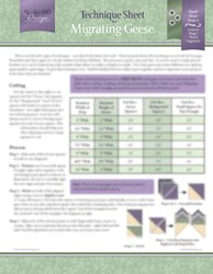 Migrating Geese Technique Sheet - Studio 180 Design