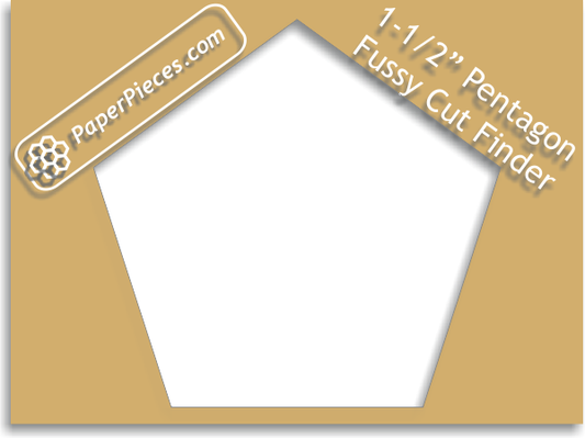 Pentagon 1 1/2" Fussy Cut Finder