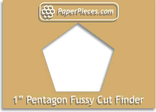 Pentagon 1" Fussy Cut Finder