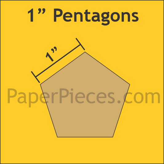 Pentagon 1" Paper Pieces - Small Pack