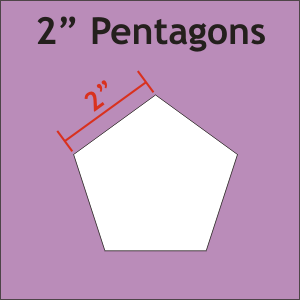 Pentagon 2" Paper Pieces - Small Pack