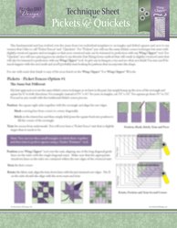 Pickets & Quickets Technique Sheet - Studio 180 Design