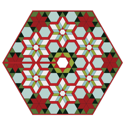 Poinsettia Tree Skirt - Acrylic Templates