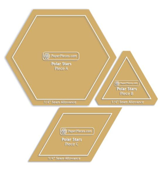 Polar Star 3 Piece Acrylic Template Set  *** Discontinued ***