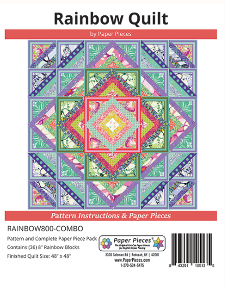 Rainbow Quilt - Complete Paper Piece Pack & Pattern