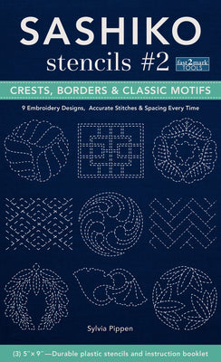 Sashiko Stencils #2 Crest Borders & Cassic Motifs