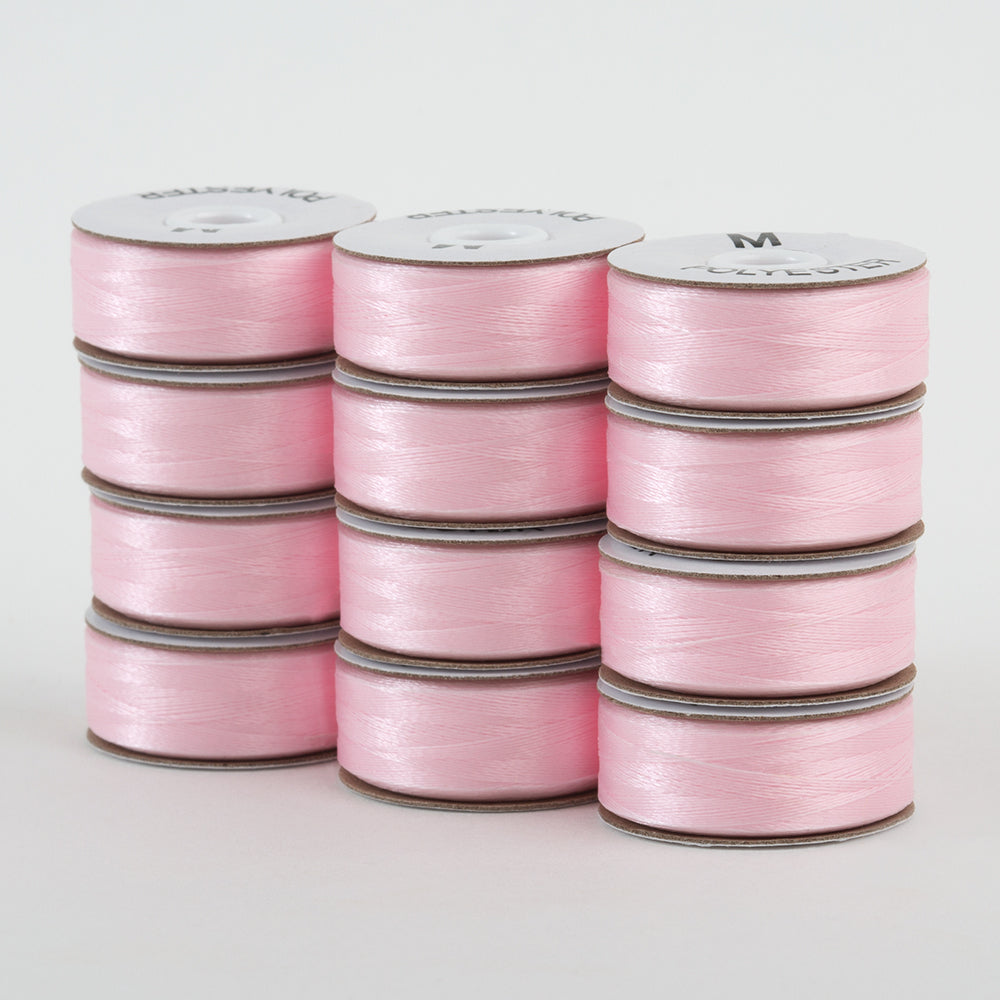 Super Bobs Poly 12 pk M-Style #628 Baby Pink