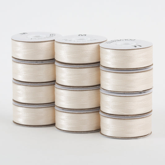 Super Bobs Poly 12 pk M-Style #655 Off White