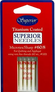 Superior Titanium Coated Microtex #60/8 5 pcs