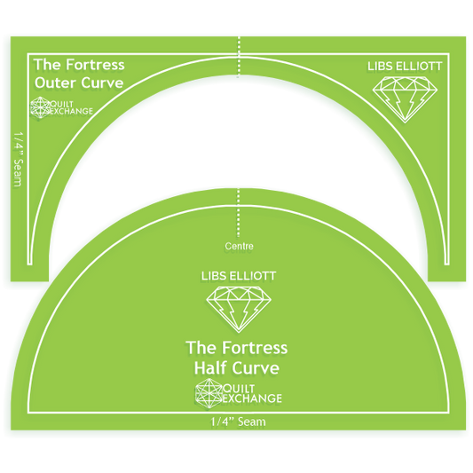 The Fortress 1/4" seam Acrylic Template Set by Libs Elliott