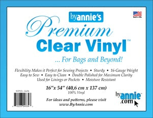 Vinyl Clear 16" x 54" Roll