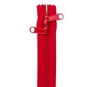 Zipper 40" Double Slide - Hot Red