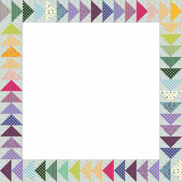 Add-on Flying Geese Border Piecing Kit - Panda