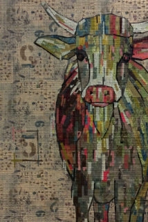 Abilene Cow Collage Pattern