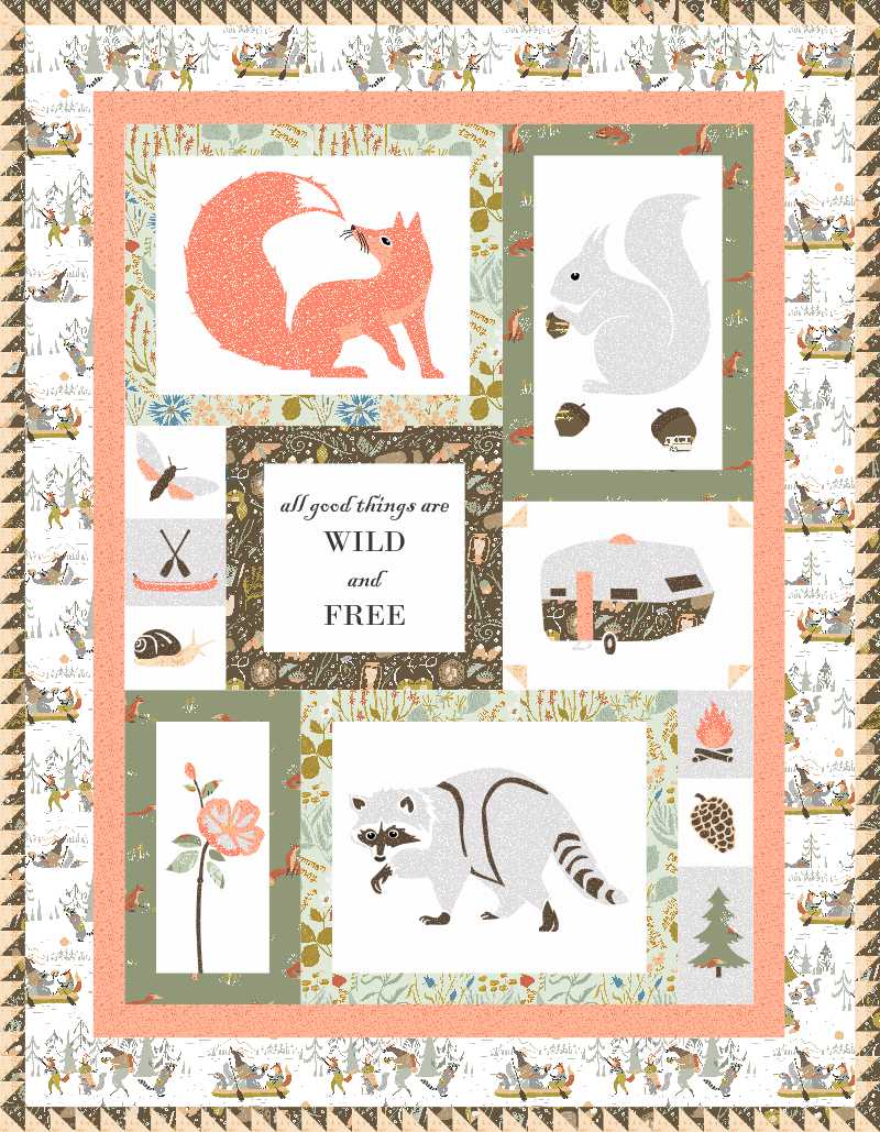 All Good Things are Wild and Free Pattern