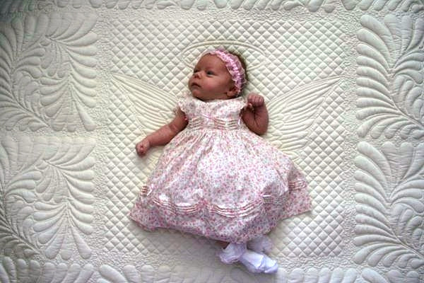 Angel Baby Wholecloth Quilt Pattern