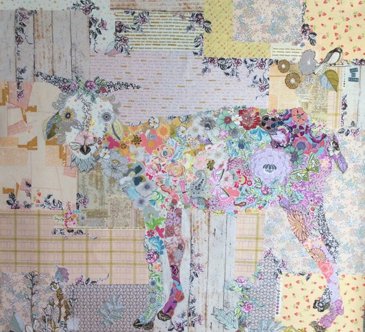 Billie Goat Collage Pattern