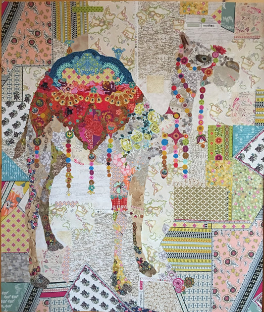 Caleb Camel Collage Pattern