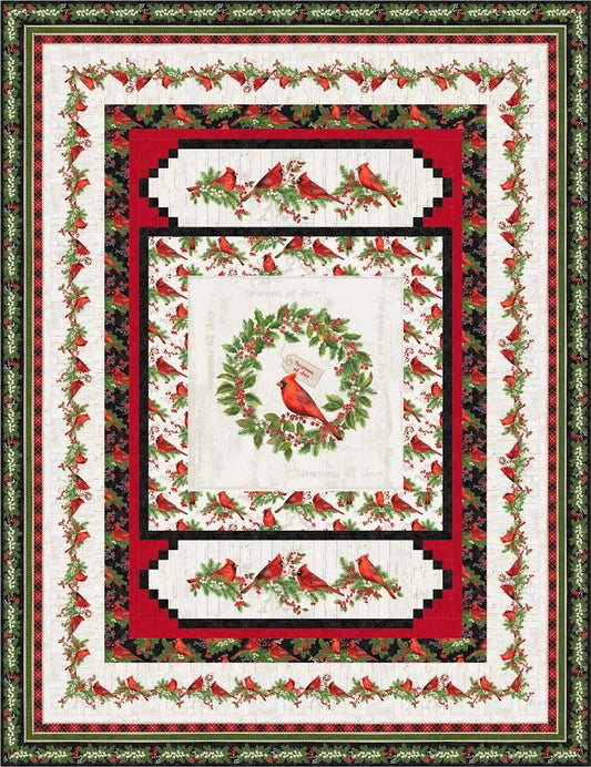 Cardinal Wreath - The Fabric Addict