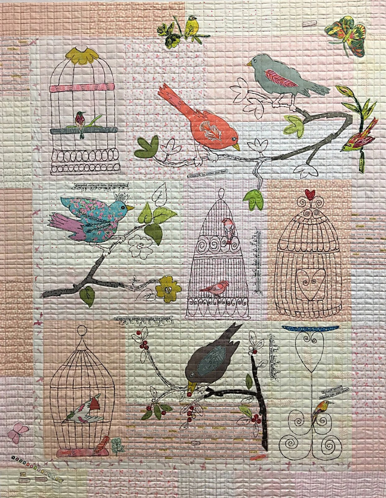Chirp Chirp Collage Pattern