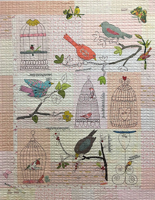 Chirp Chirp Collage Pattern