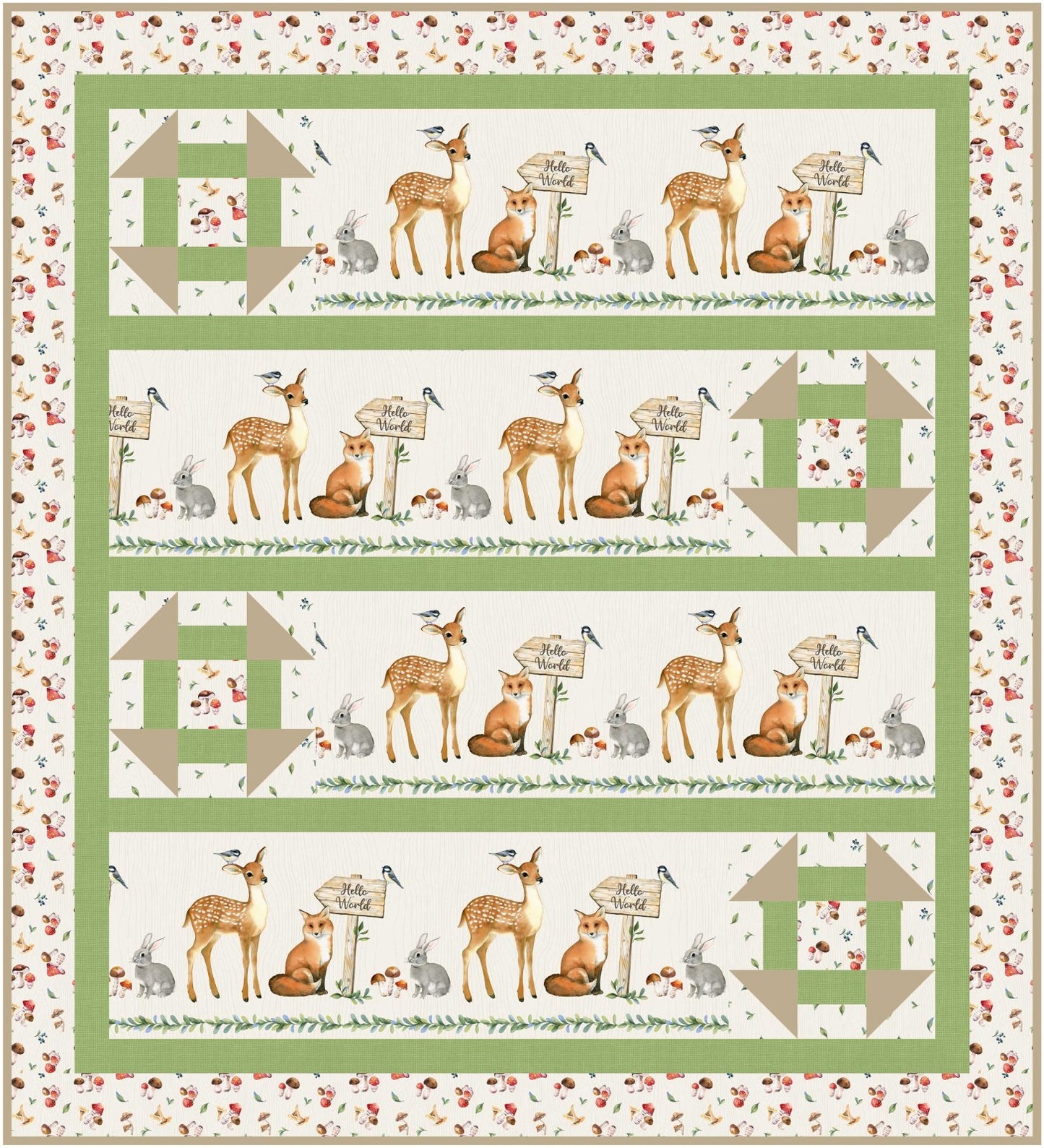 Churn Around - Baby Quilt Pattern