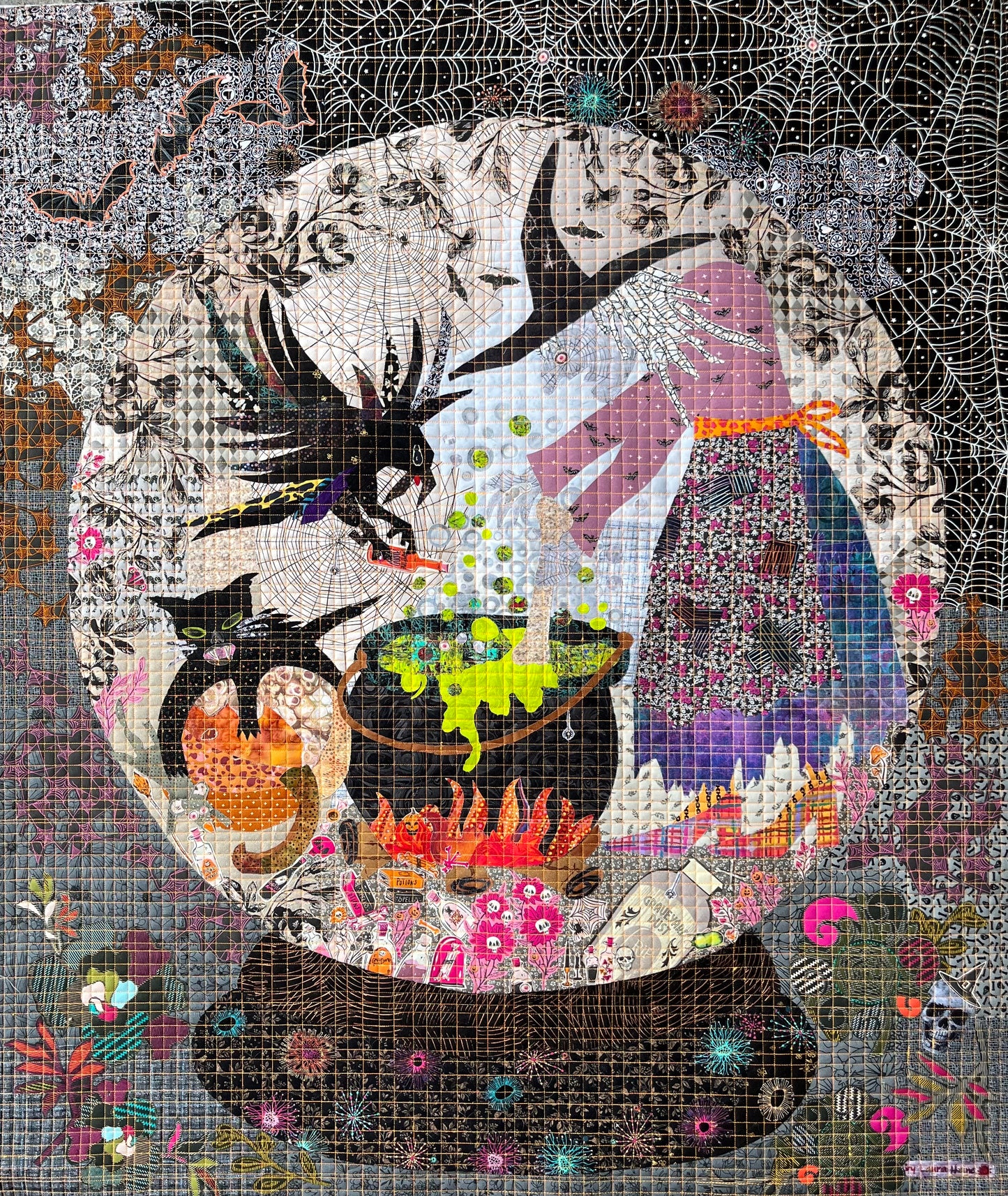 Crystal Ball Collage Pattern