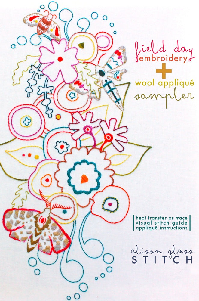 Field Day Printed Embroidery Sampler