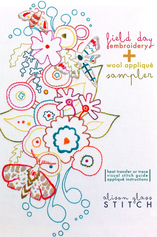 Field Day Printed Embroidery Sampler