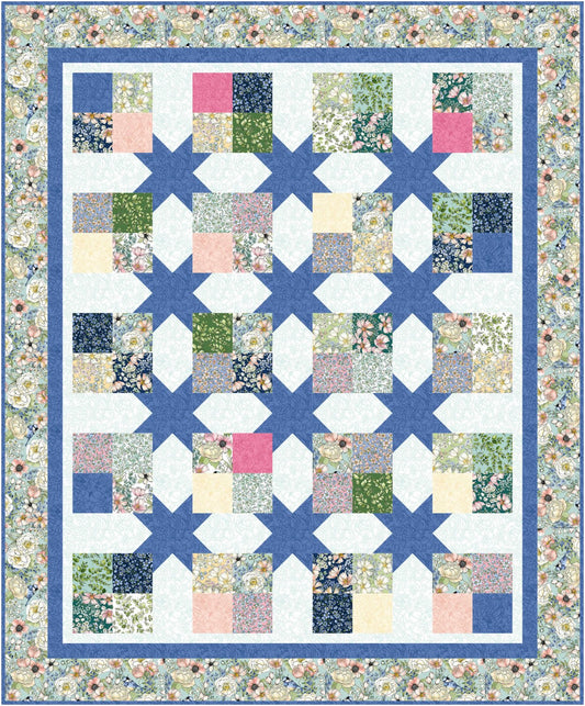 Floating Four Patches - The Fabric Addict