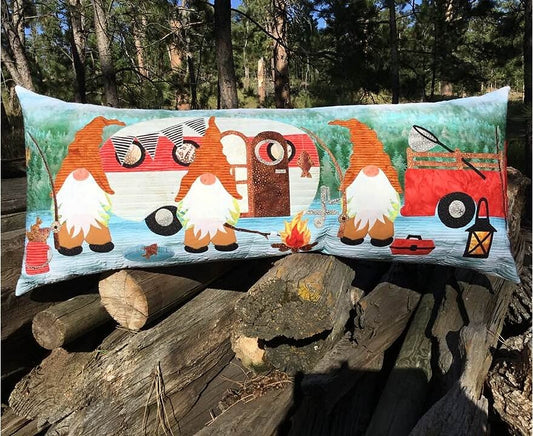 Gnome is Where You Park It Bench Pillow Pattern